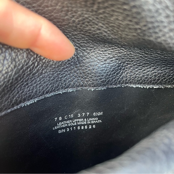 Tory Burch Bowie Black Leather Chunky Over The Knee Boots 6.5 - Picture 10 of 11